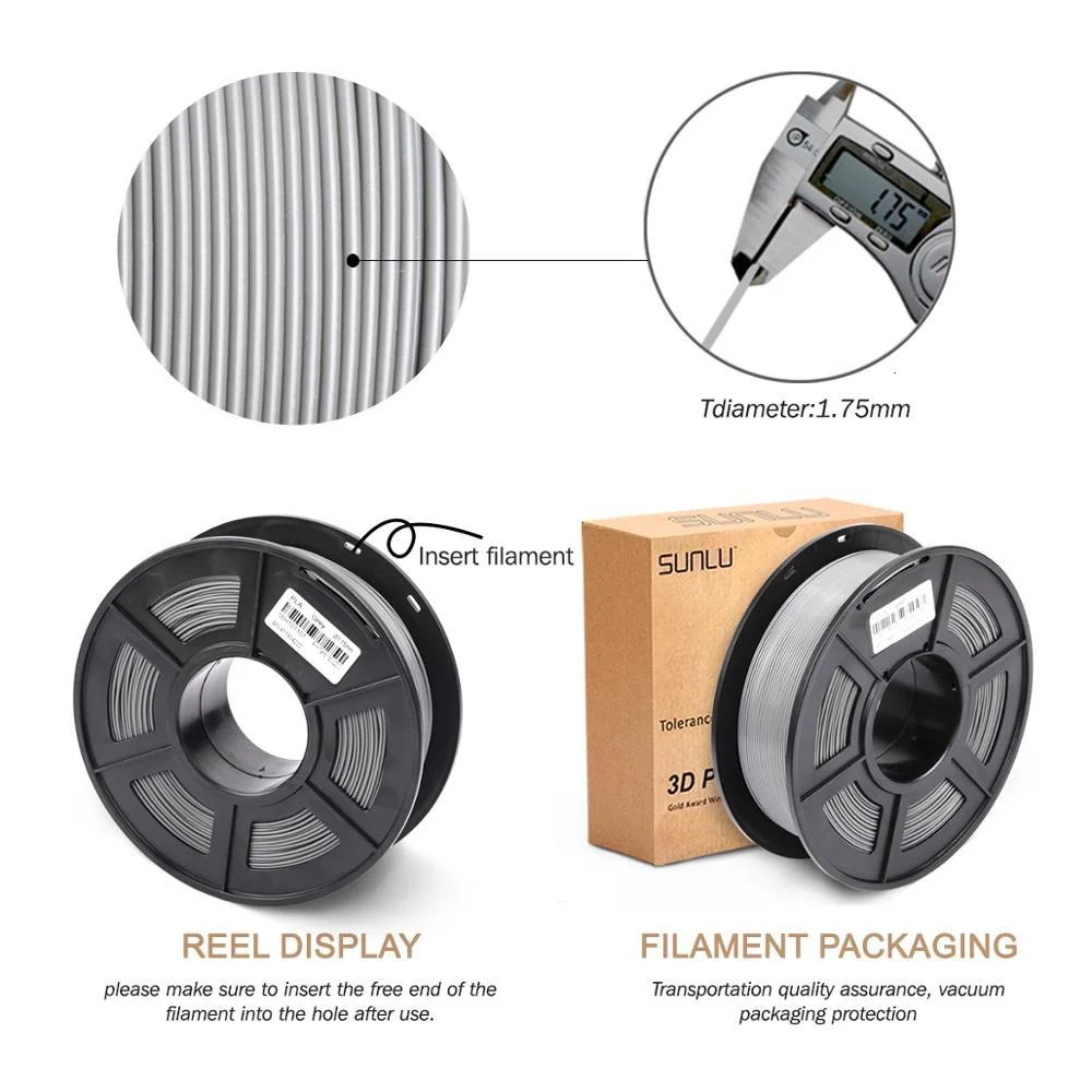 SUNLU PLA+ Filament 1.75mm, 5 kg (5 × 1 kg) – photo 3