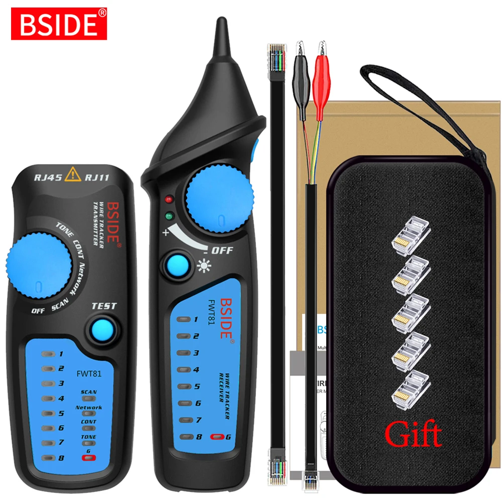 BSIDE FWT81 / FWT82 Network Cable Tracer & Tester, FWT81 With Gift