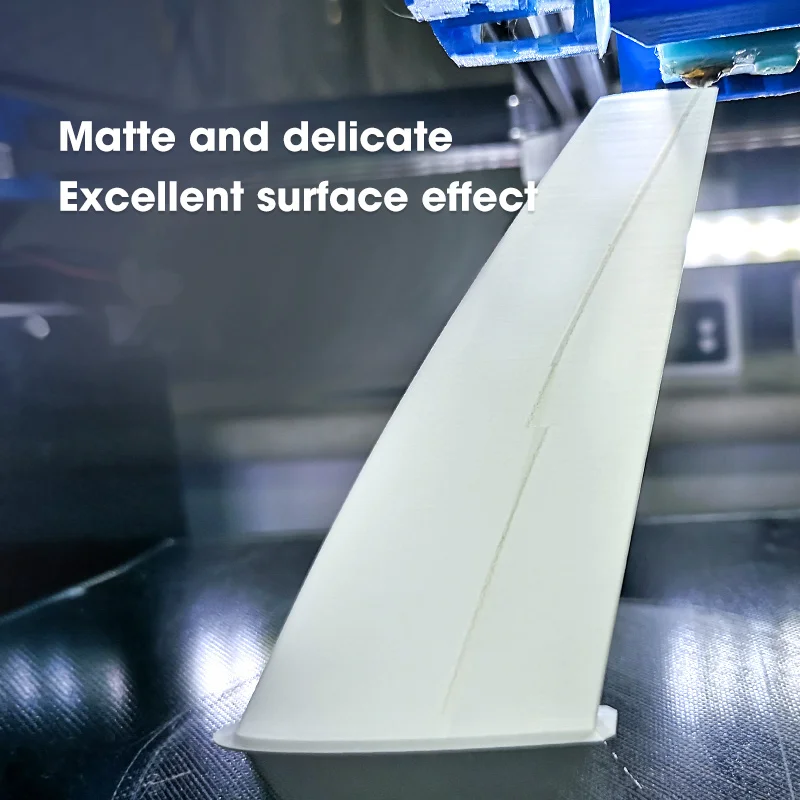 Matte surface of a wing printed with eSUN ePLA-LW lightweight PLA