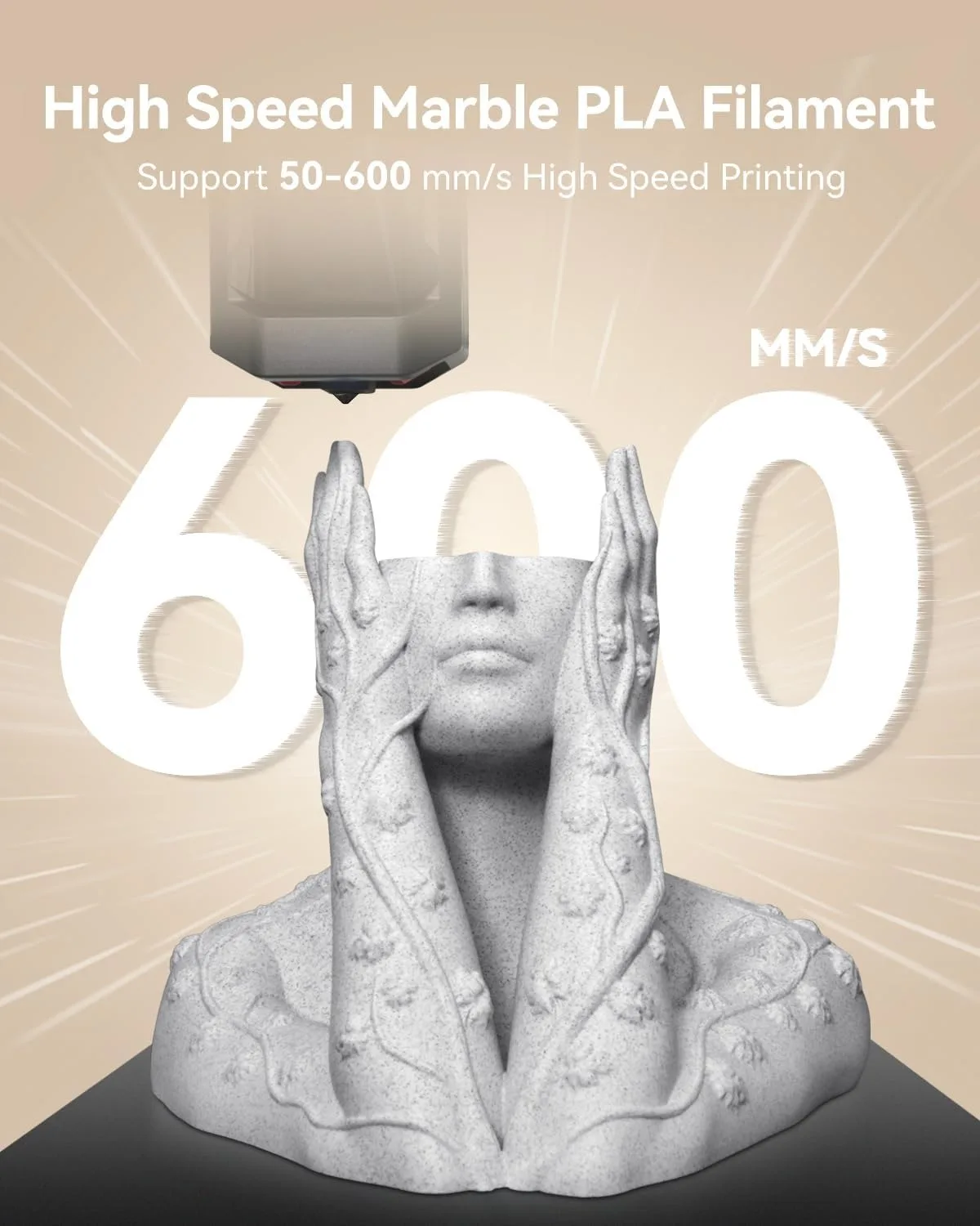 SUNLU High Speed Marble PLA Filament 1.75mm, 10 kg – photo 3