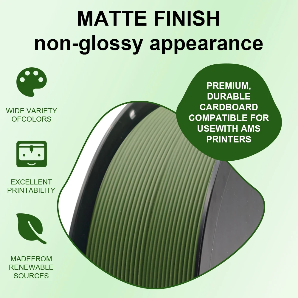 Nexaforge Matte PLA Filament 1.75mm, 4 kg (4 × 1 kg) – photo 3