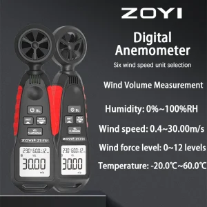 ZOYI ZT-FS1 Mini Anemometer with Temperature & Humidity