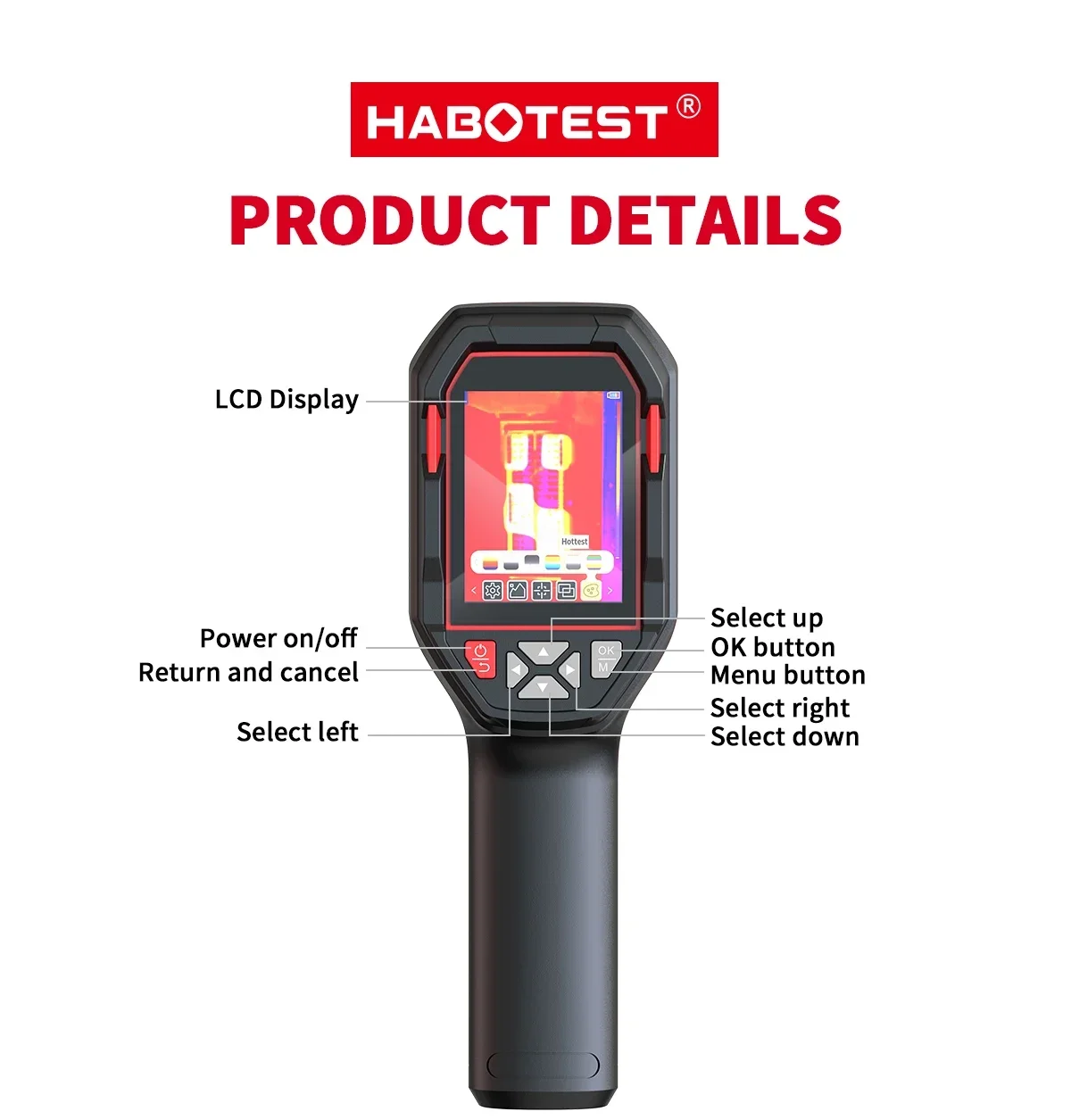 HABOTEST HT821A Rechargeable Thermal Imaging Camera – photo 5