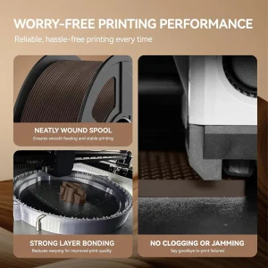 JAYO Wood PLA Filament 1.75mm, 2 × 1.1 kg