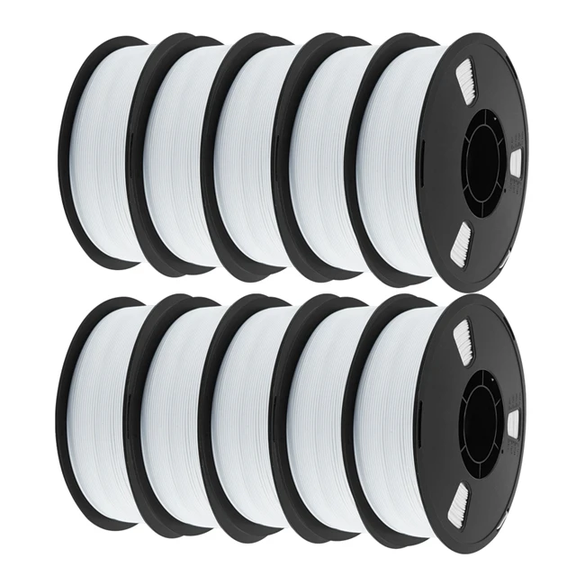 Nexaforge PLA Filament 1.75mm, 10 kg (10 × 1 kg), White 10kg
