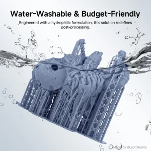 ANYCUBIC Water-Wash Resin 2.0, HD Gray, 10 kg