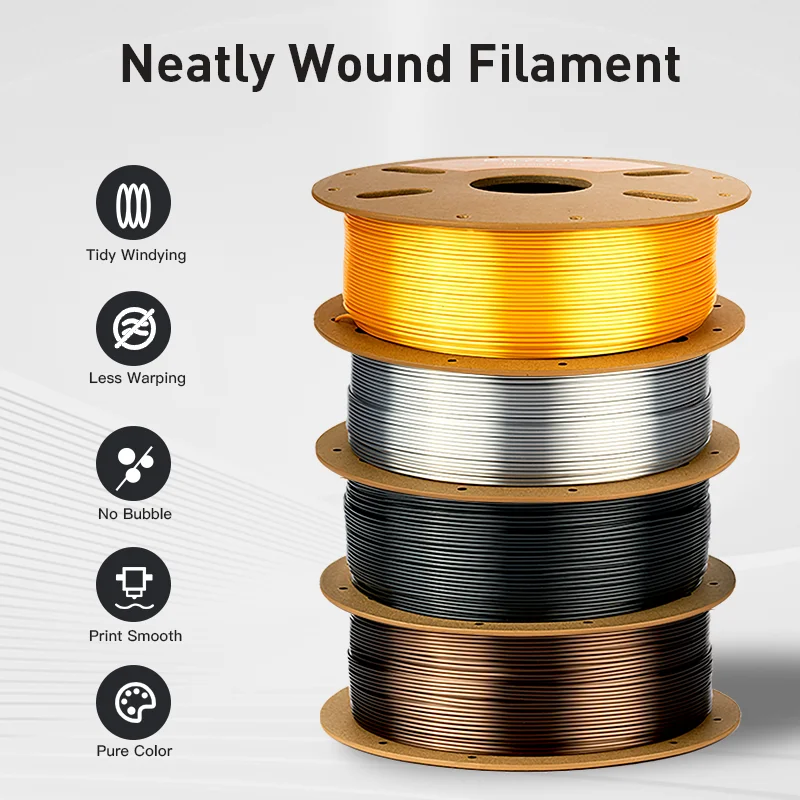 ERYONE Ultra Silk PLA Filament 1.75mm, 3 kg (3 × 1 kg) – photo 5