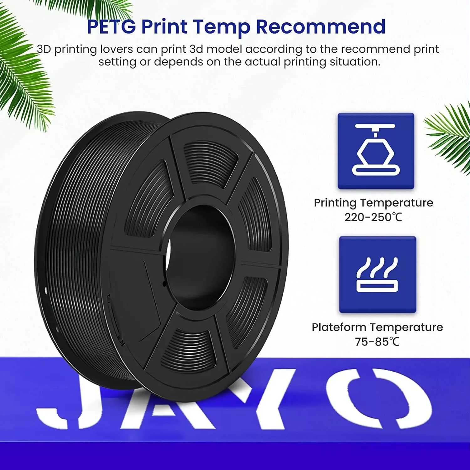 JAYO PETG Filament 1.75mm, 15 Spools (15 × 1.1 kg) – photo 3