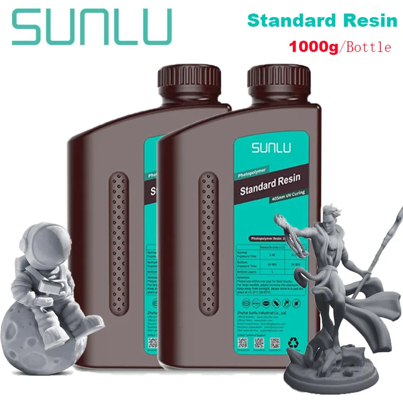SUNLU Standard & ABS-Like UV Resin 405nm, 2 kg, Standard GY DG