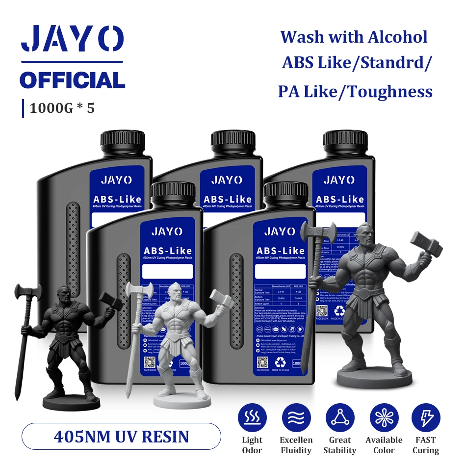 JAYO Standard & ABS-Like UV Resin 405nm, 5 kg