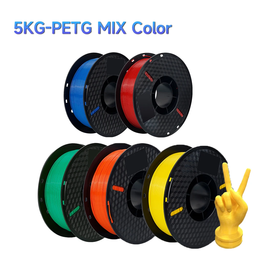 Kee Pang PLA / PETG Filament 1.75mm, 5 kg Mixed Color Set, 5KG MIX Color PETG