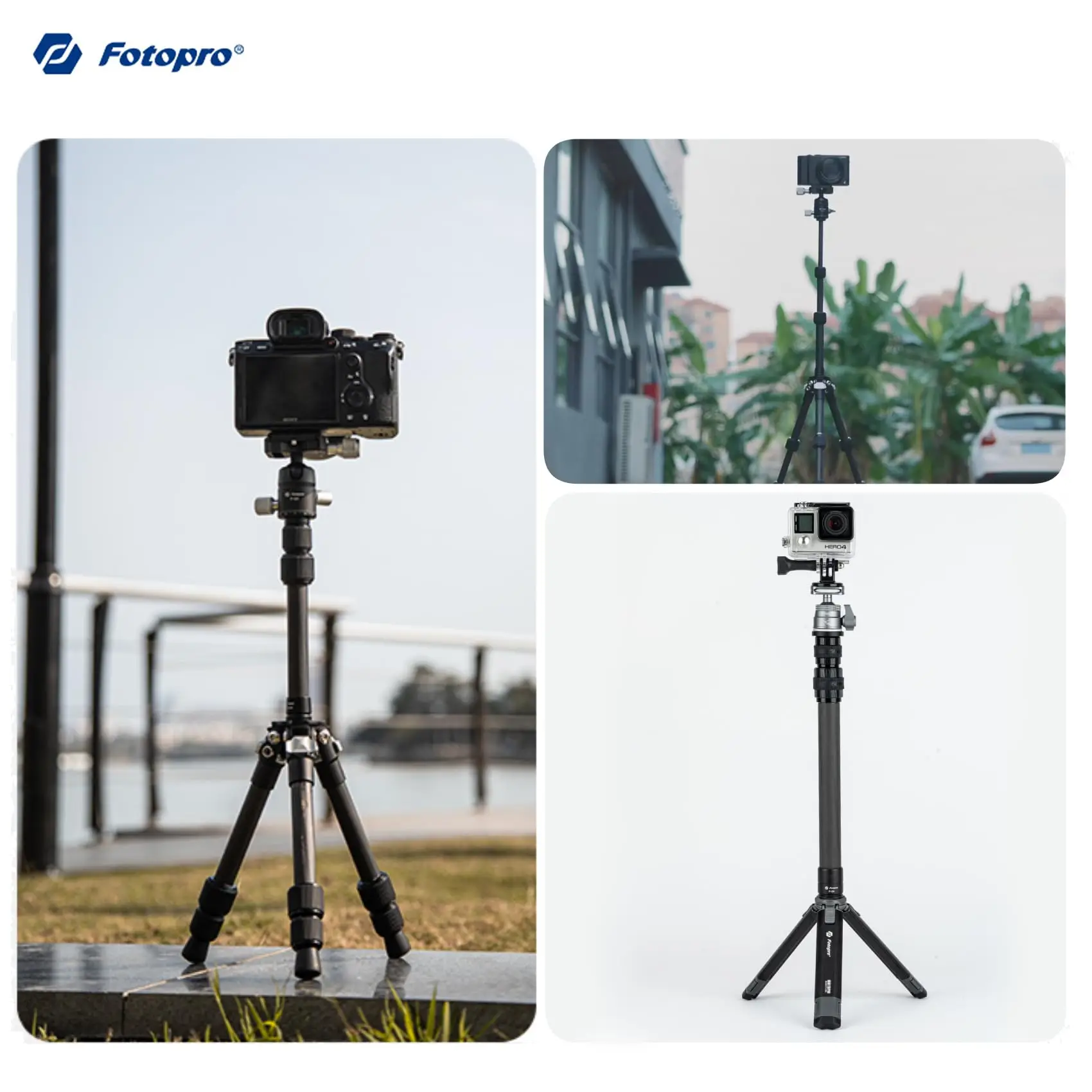 Fotopro P-2A Carbon Fiber Tripod Extension Column, 25" – photo 5