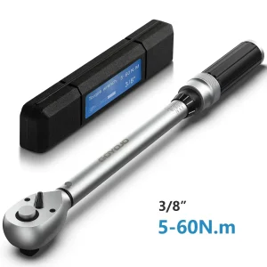 GOYOJO 3/8" Drive Click Torque Wrench, 3.7–44.3 ft-lb (5–60 N·m)