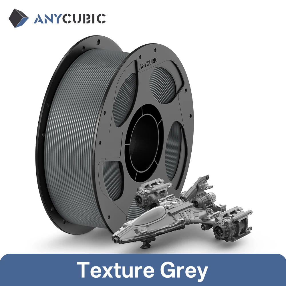 ANYCUBIC PETG Filament 1.75mm, 1 kg Spool, 1KG Texture Grey