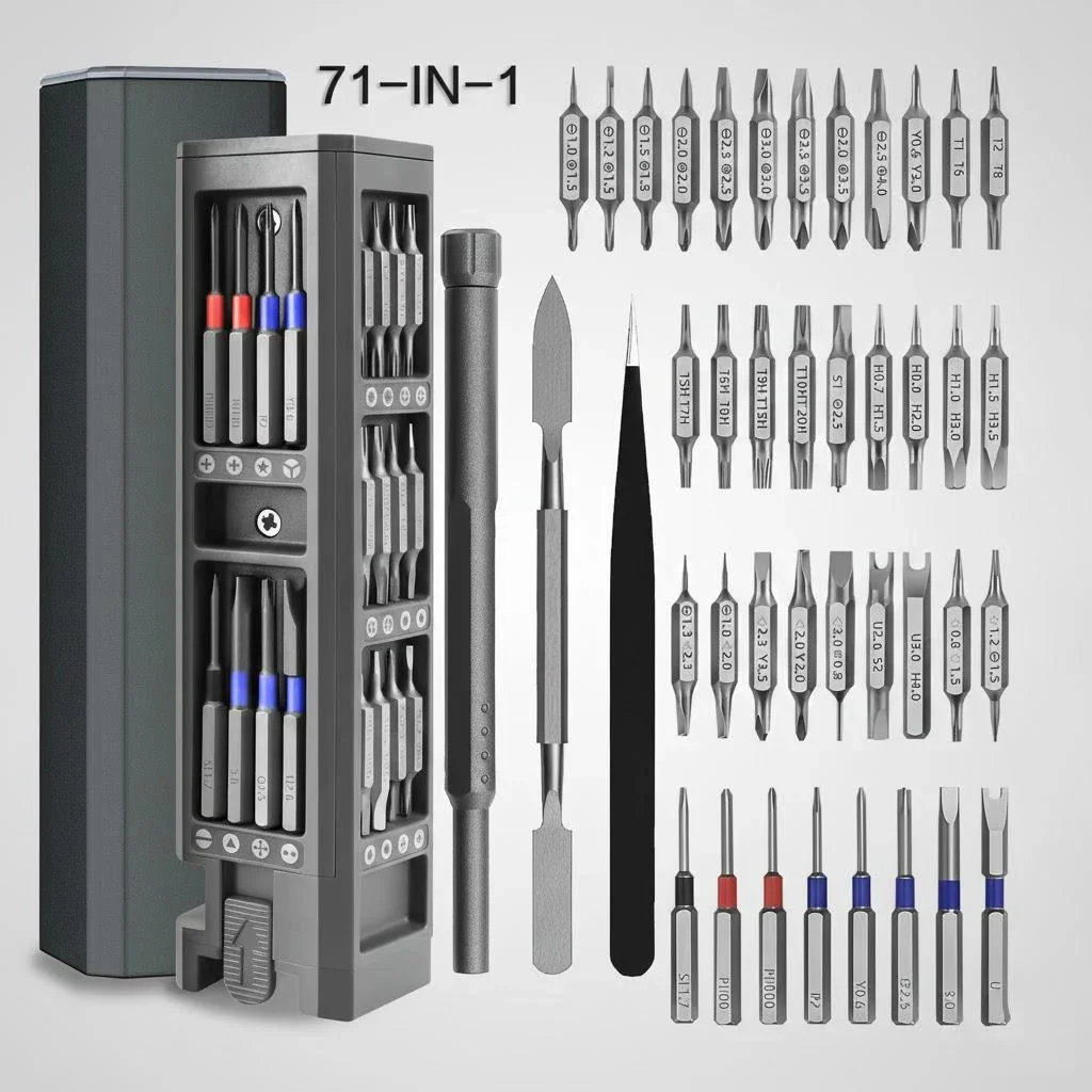 STONEGO Precision Screwdriver Set with Magnetic Bits, 31 to 71 Pieces – photo 7