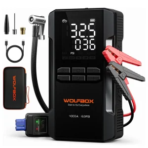 WOLFBOX JS24AIR 4000A Jump Starter with 160 PSI Air Compressor
