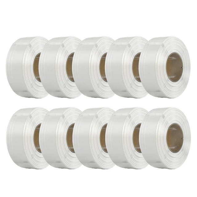 KINGROON PLA Refill Filament 1.75mm, Spool-Free, 10 kg, White 10KG