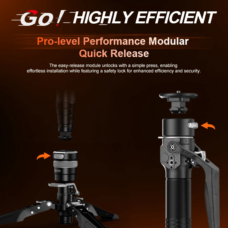 COMAN M1 Carbon Fiber Video Monopod with Feet, 69" – photo 6