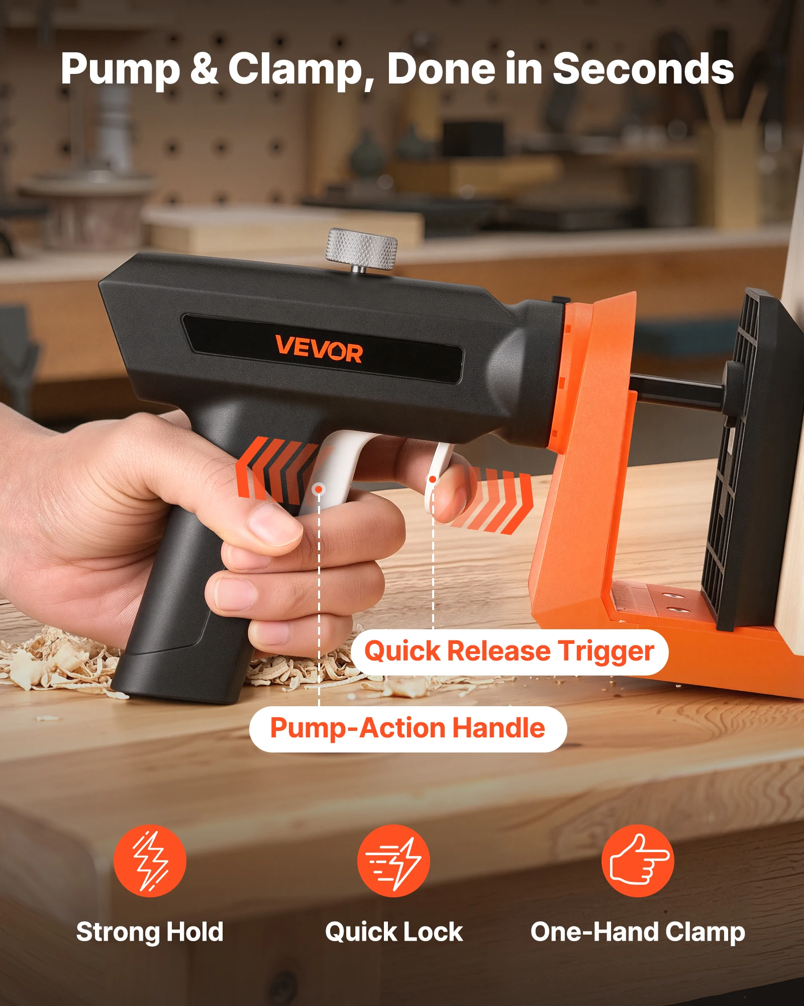 VEVOR Pocket Hole Jig Kit with 260 Screws and C-Clamp – photo 5