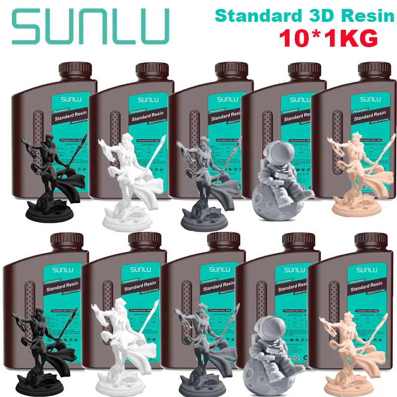 SUNLU Standard UV Resin 405nm, 10 kg (10 × 1 kg), Standard MIX 1