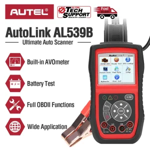 Autel AL539B OBD2 Code Reader & 12V Battery Tester