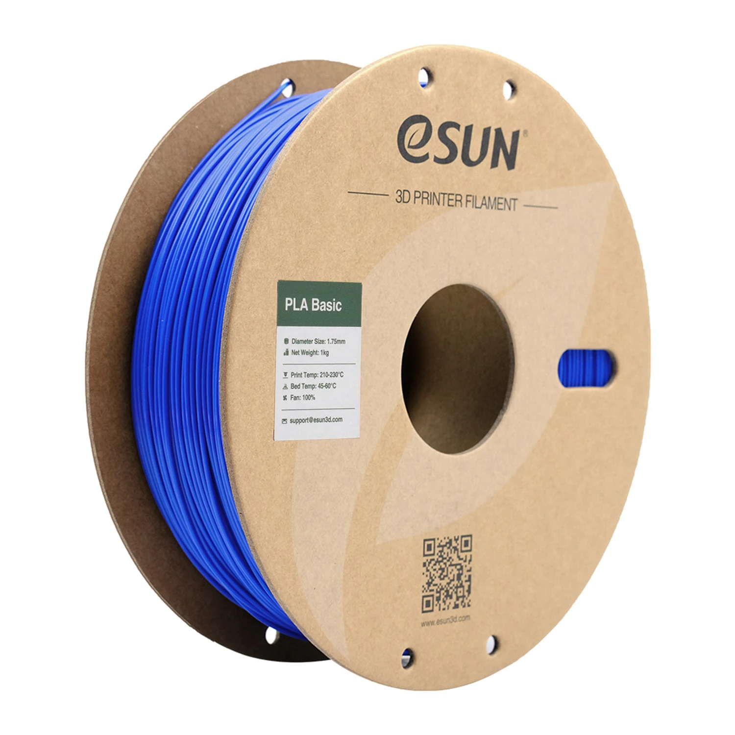 eSUN PLA Basic High Speed Filament 1.75mm, 1 kg Spool, Blue