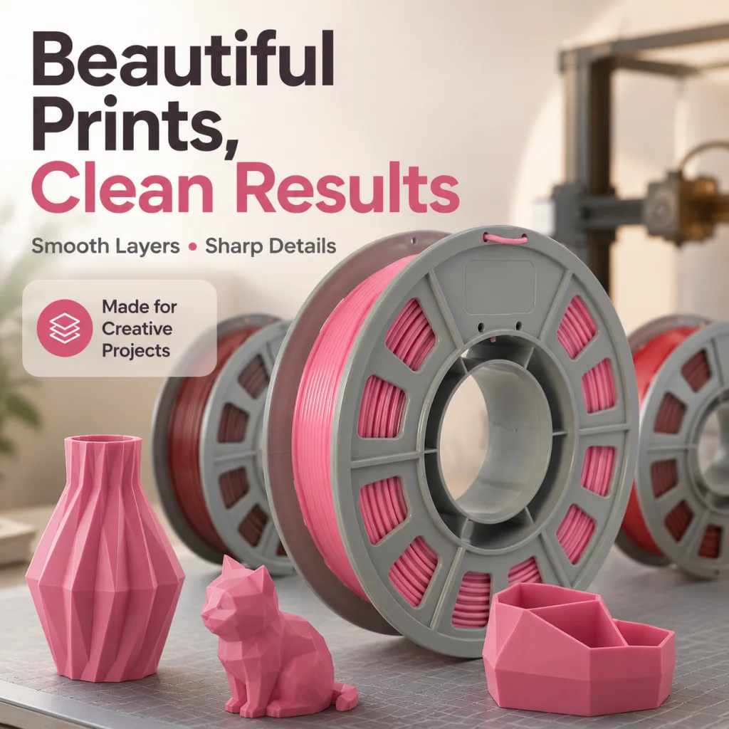 FUN TOO PETG Filament 1.75mm, Pink & Red Shades, 6 × 300 g – photo 2