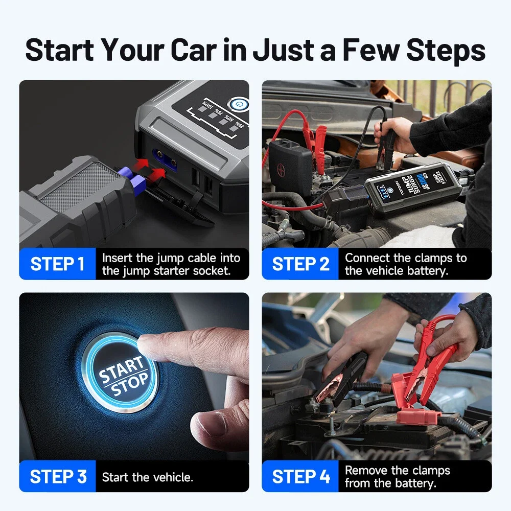 TOPDON JS2000PRO 2500A Jump Starter & Power Bank, 16,000 mAh – photo 6