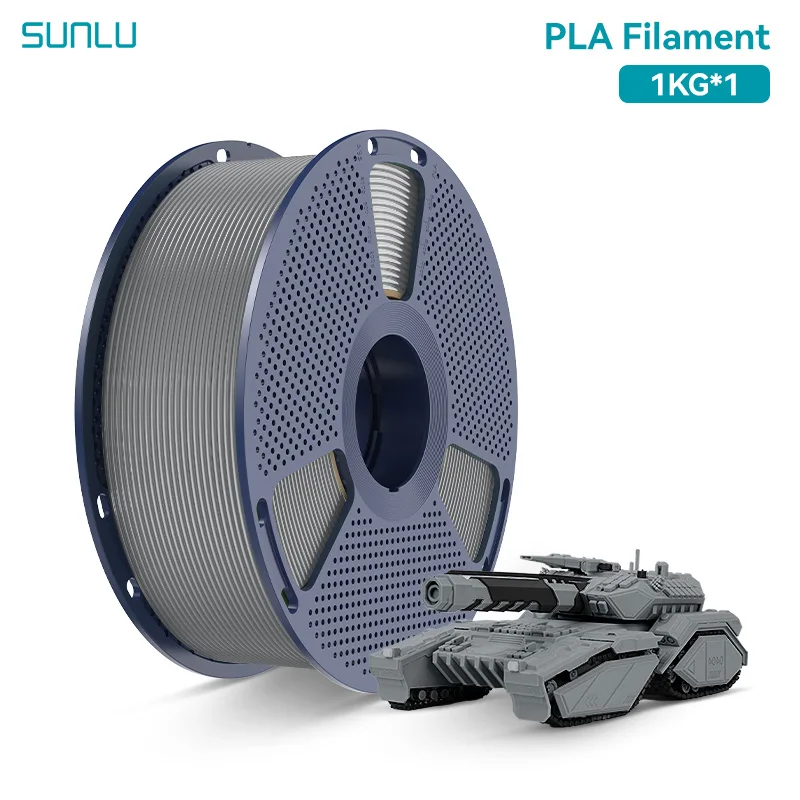 SUNLU PLA, PLA+ & PETG Filament 1.75mm, 1 kg Spool, PLA GREY