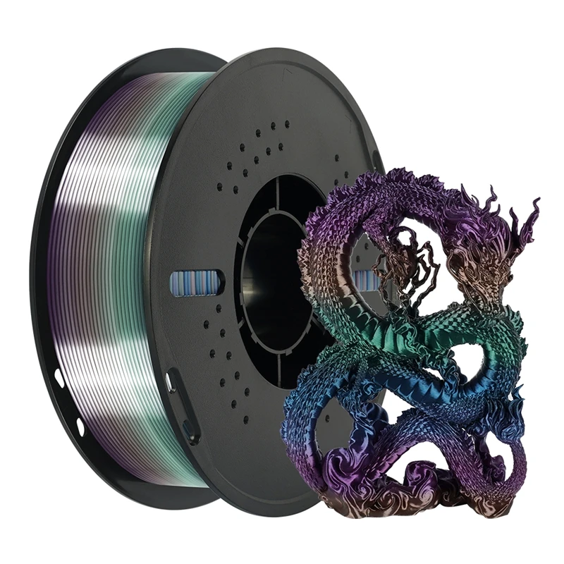 KINGROON Rainbow Silk PLA Filament 1.75mm, 1 kg, Color A