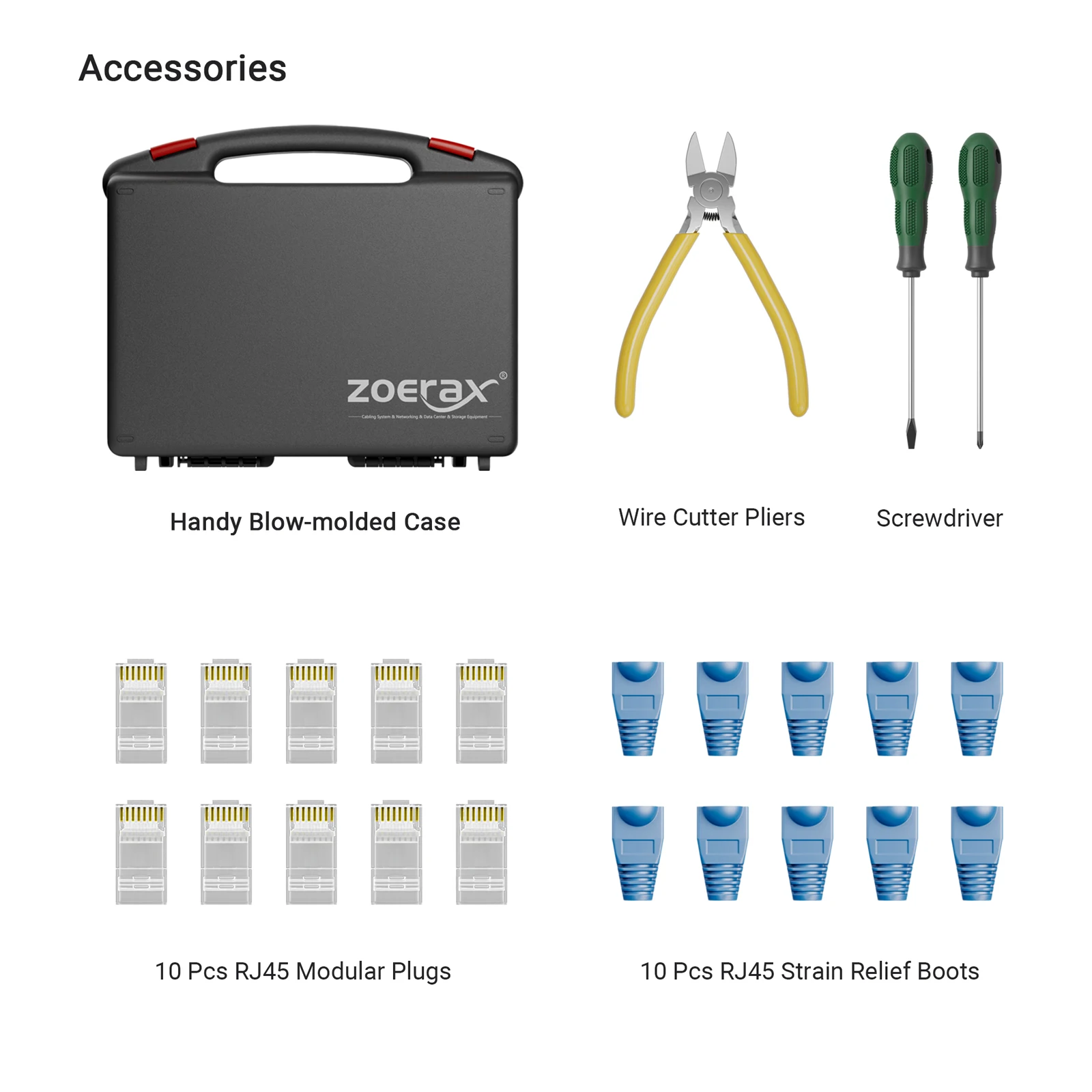 ZoeRax 11-in-1 RJ45 Crimp Tool Kit with Cable Tester – photo 5