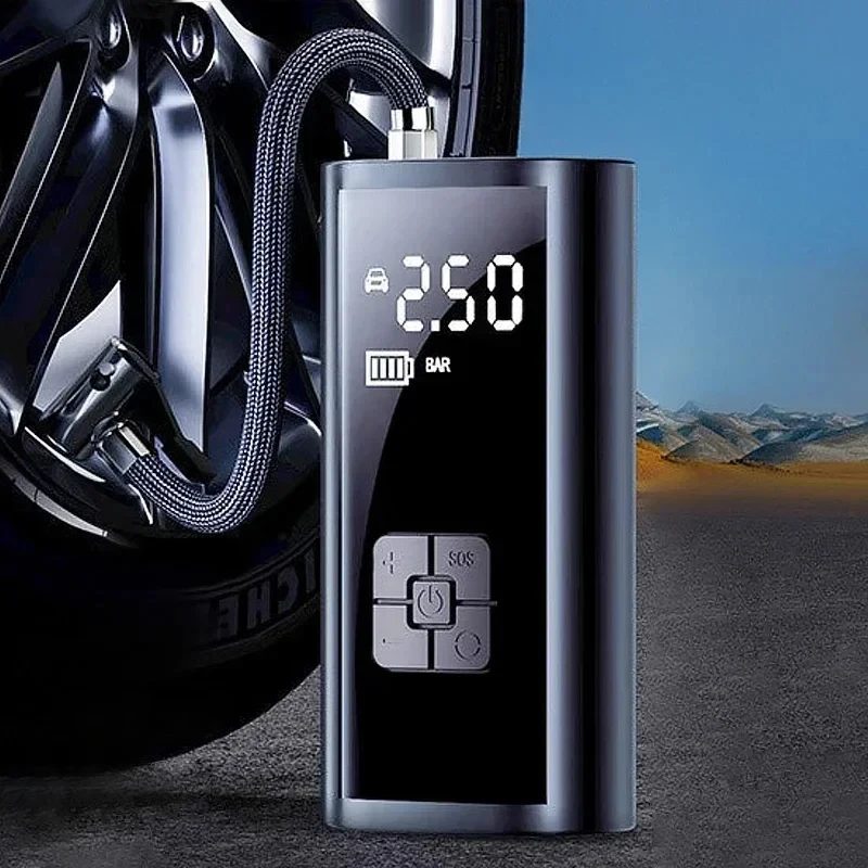 EAFC Cordless Tire Inflator with Digital Pressure Gauge, Wireless / Battery powered