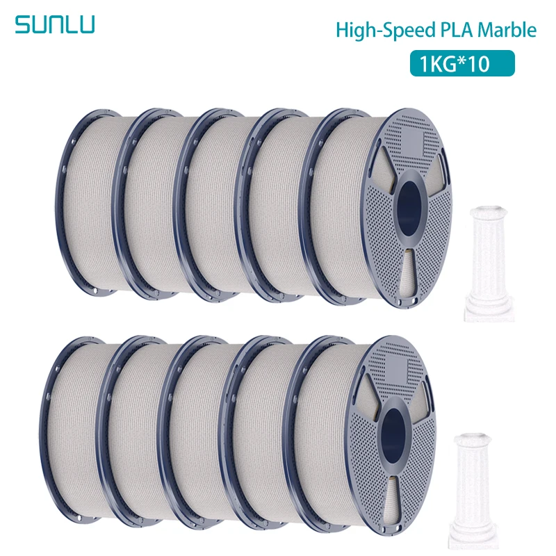 SUNLU High Speed Marble PLA Filament 1.75mm, 10 kg, Shadow Storm Marble