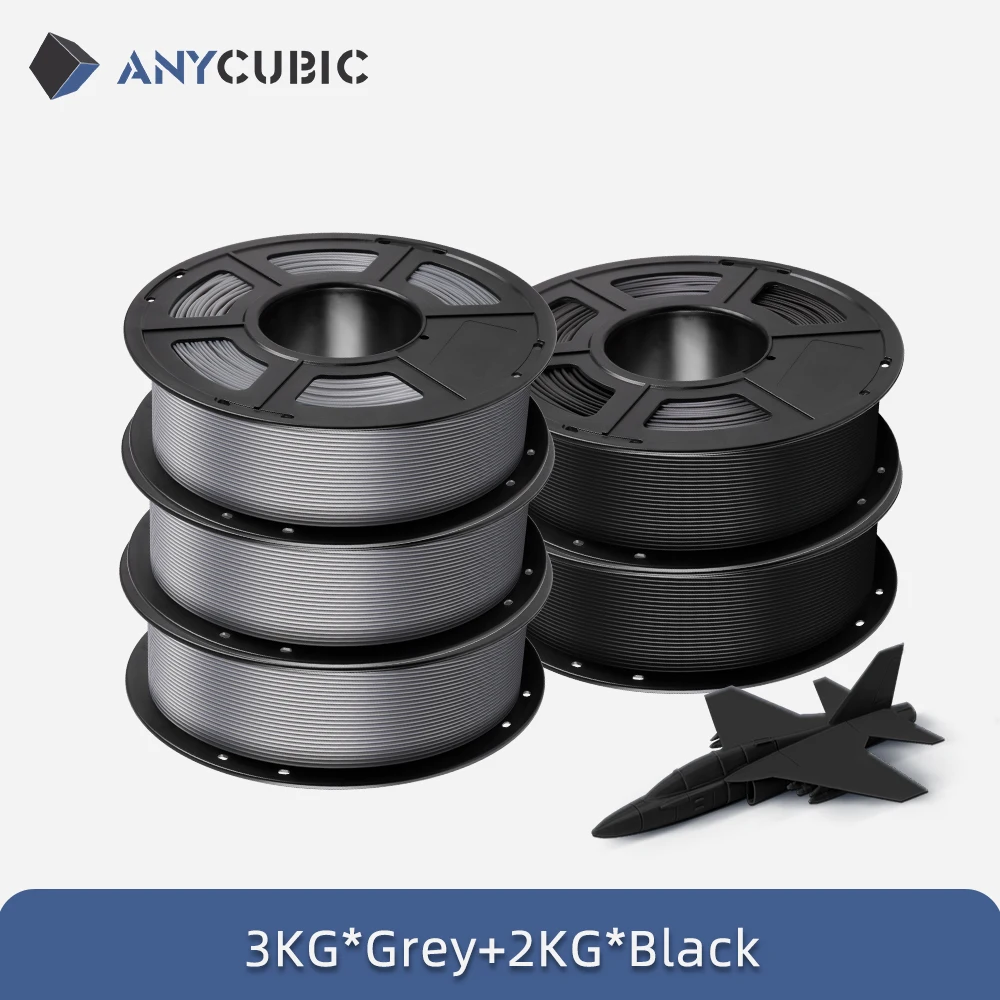 ANYCUBIC PLA Filament 1.75mm, 5 kg (5 × 1 kg), 5KG Combination E