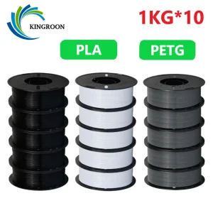 KINGROON PLA / PETG Filament 1.75mm, 10 kg (10 × 1 kg)