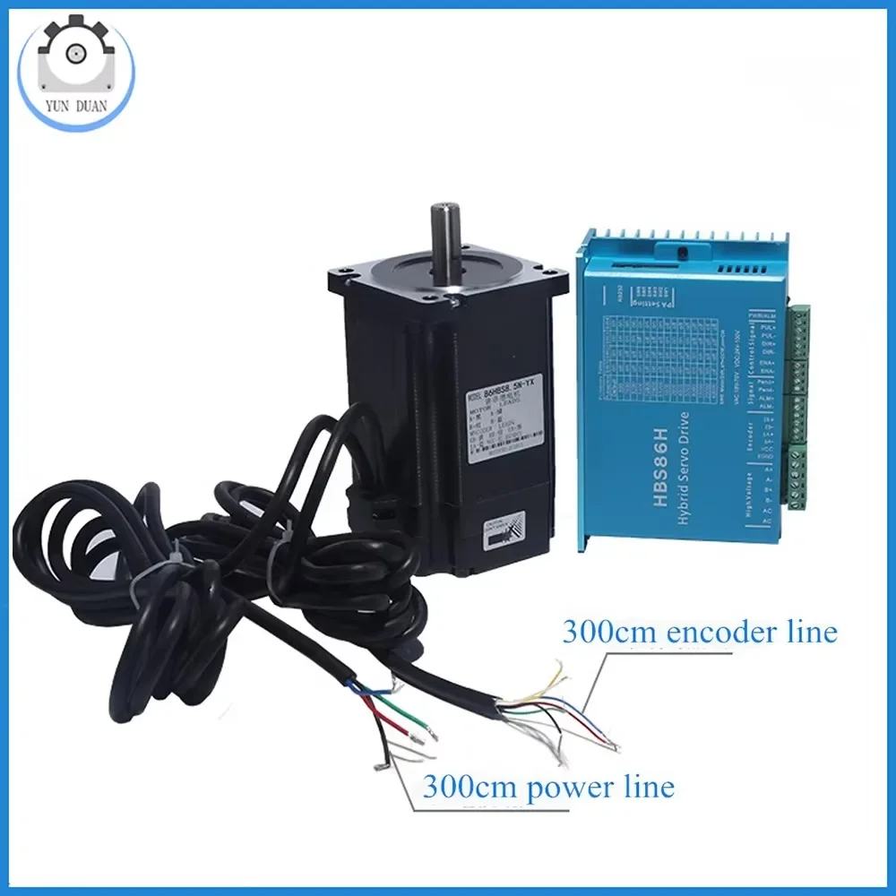 NEMA 34 Closed Loop Stepper Motor Kit with HBS86H Driver