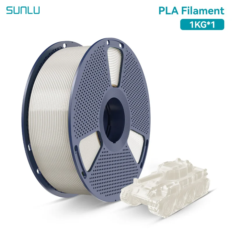 SUNLU PLA, PLA+ & PETG Filament 1.75mm, 1 kg Spool, PLA Transparent