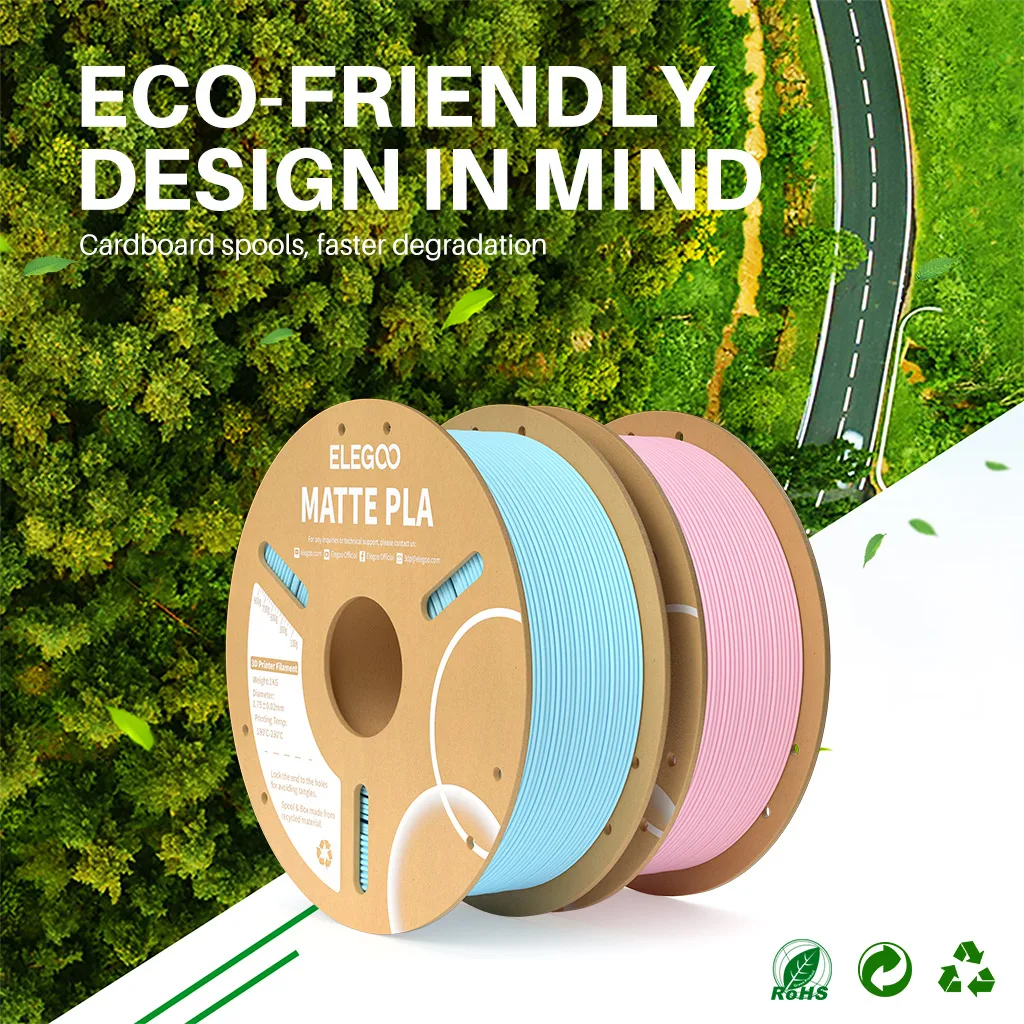 ELEGOO Matte PLA Filament 1.75mm, 5 kg (5 × 1 kg) – photo 4