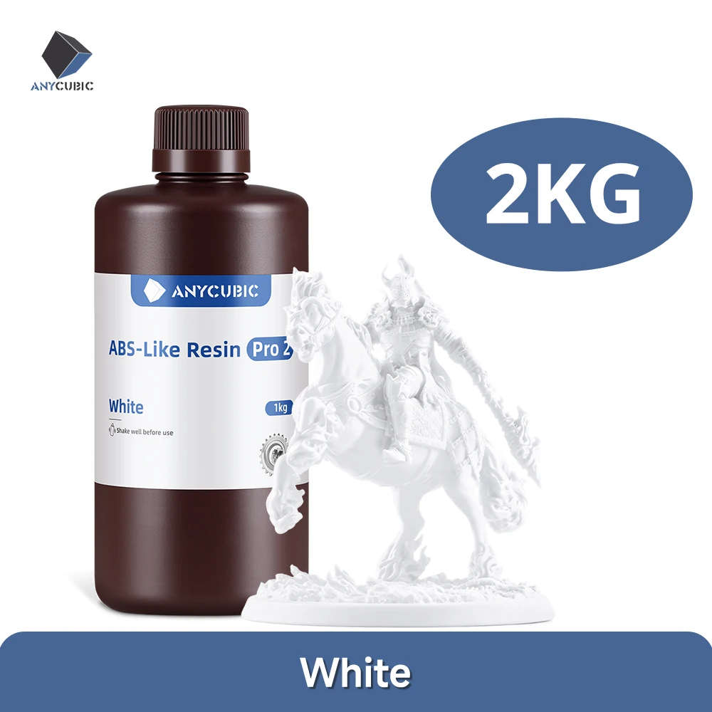 ANYCUBIC ABS-Like Resin Pro 2, 405nm, 2 kg or 4 kg, White-2kg
