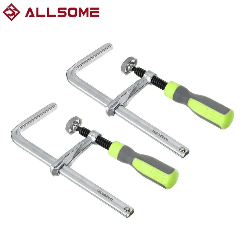 Allsome Quick-Adjust Track Saw Guide Rail Clamps, 2 Pack