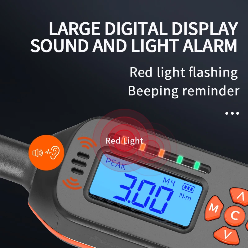 MOVECRAB Digital Torque Wrench, 3/8" or 1/2", up to 340 N·m – photo 2