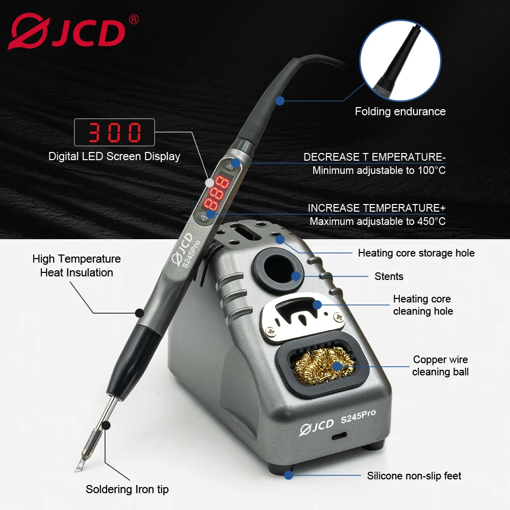 S245 Pro Portable Soldering Station, 110W, 110V US Plug – photo 2