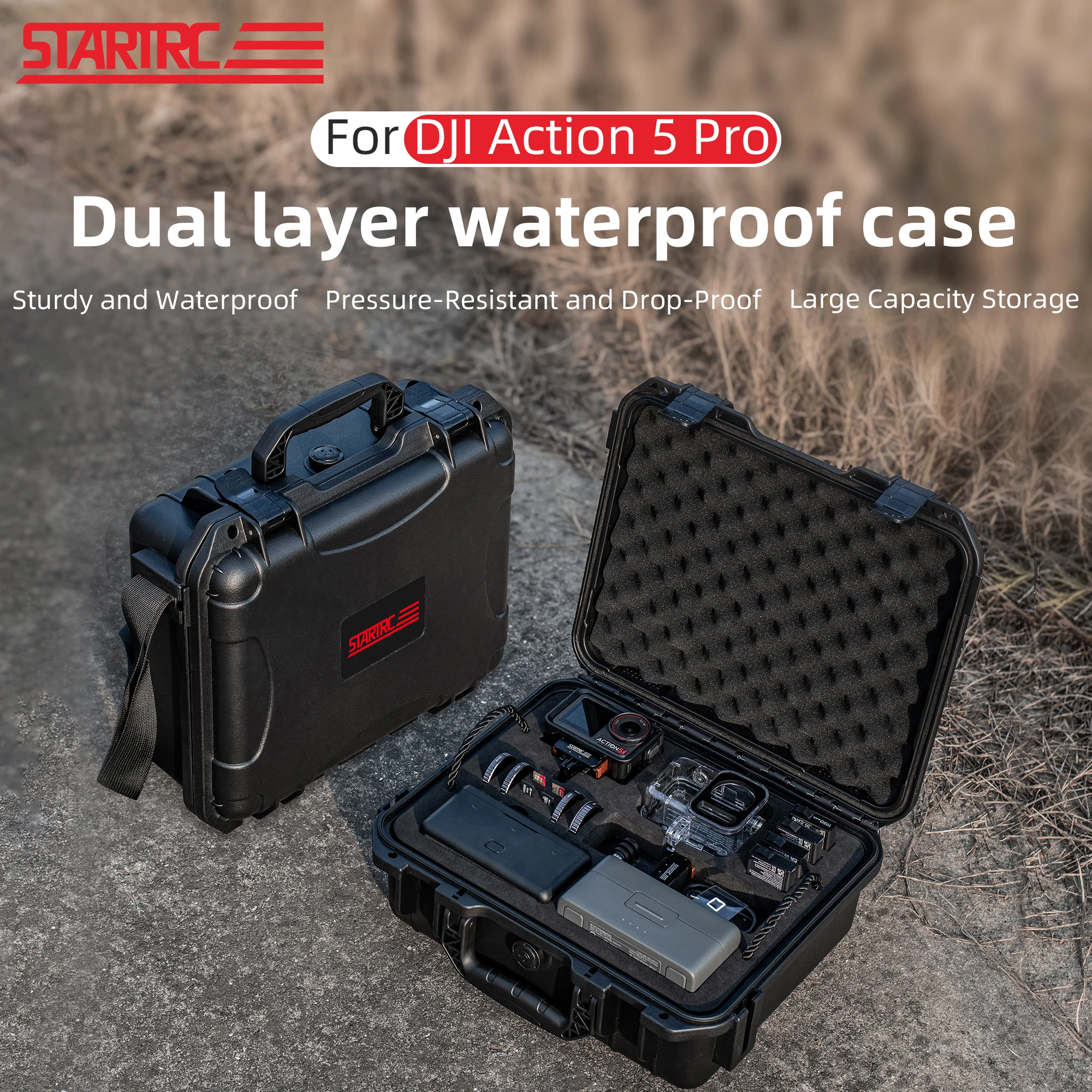 STARTRC Hard Case for DJI Osmo Action 6/5 Pro/4/3