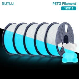 SUNLU Glow in the Dark PETG Filament 1.75mm, 5 kg