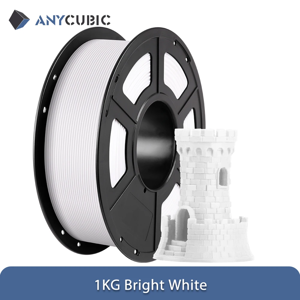 ANYCUBIC PLA Filament 1.75mm, 1 kg or 2 kg, 1KG White