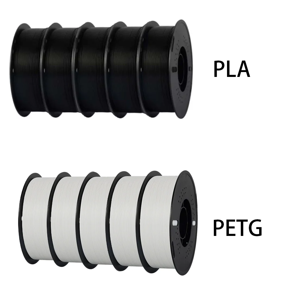 KINGROON PLA + PETG Filament Bundle 1.75mm, 10 kg, PLA BK PETG WE 10KG