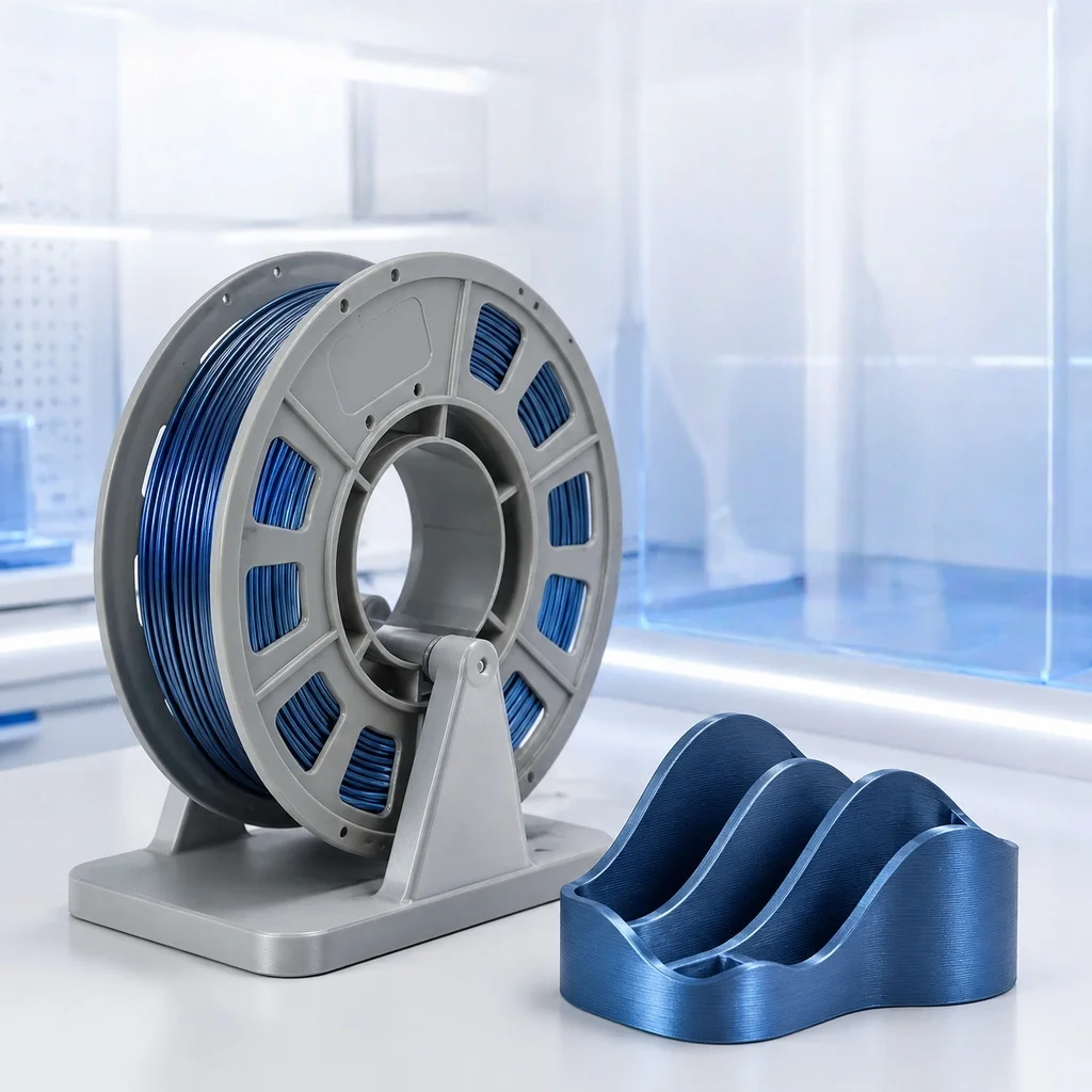 FUN TOO Metallic PETG Filament 1.75mm, 2 × 300 g, 2pack blue / 600g