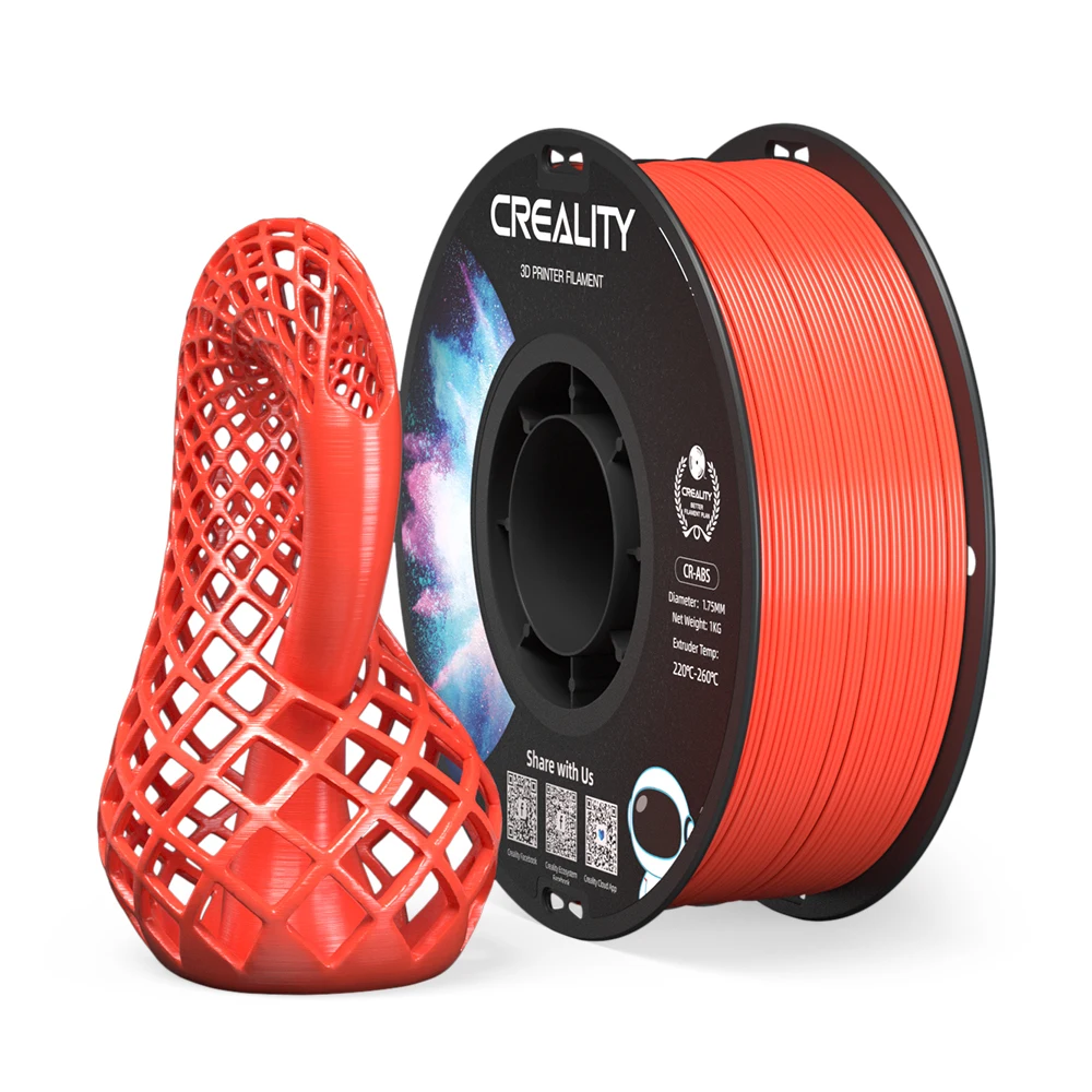 Creality CR-ABS Filament 1.75mm, 1 kg Spool, Red