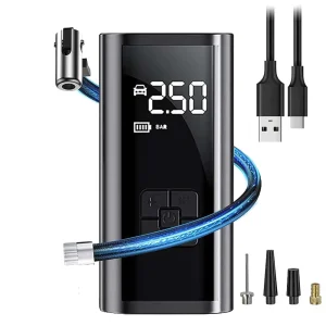 EAFC Cordless Tire Inflator with Digital Pressure Gauge