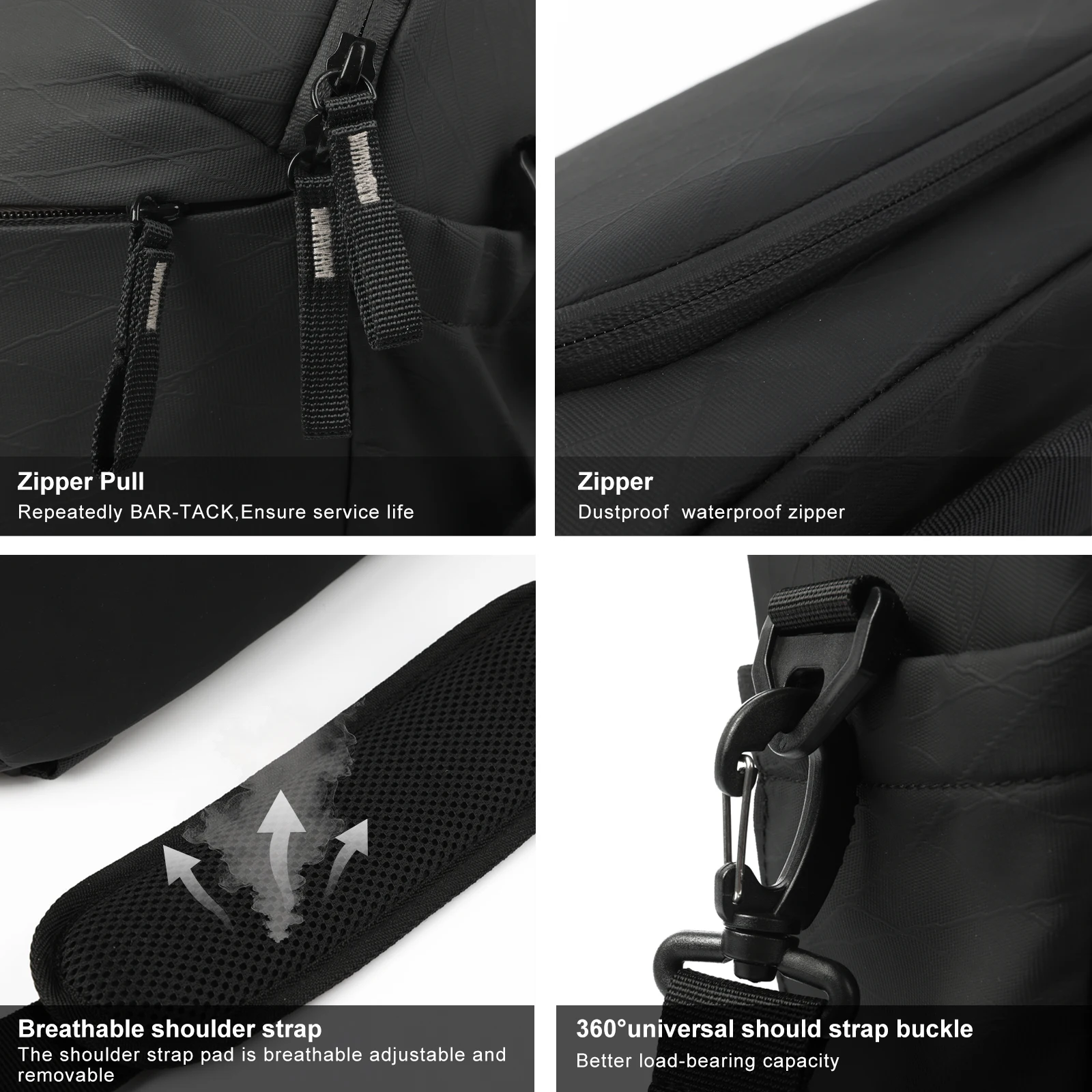 Besnfoto Waterproof Camera Shoulder Bag with Dividers and Tripod Straps – photo 7